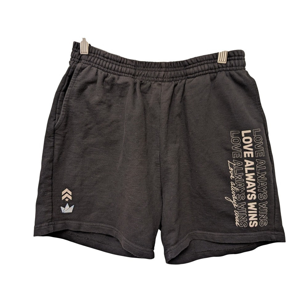 Barry's x Subject to‎ Change Sweat Shorts Black Love Always Wins Lounge Athletic